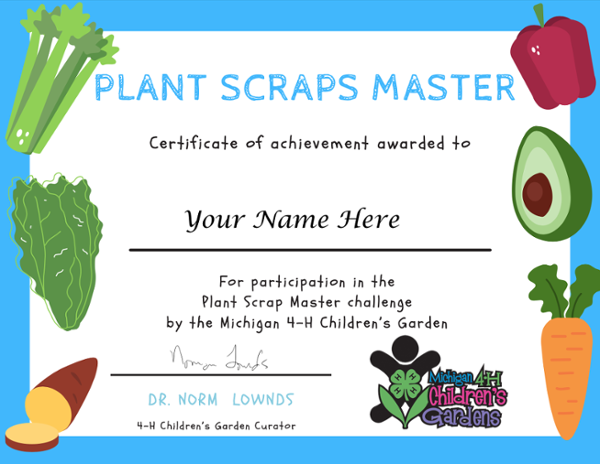 Plant Scraps Master Certificate